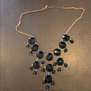 Aldo black and gold statement necklace
